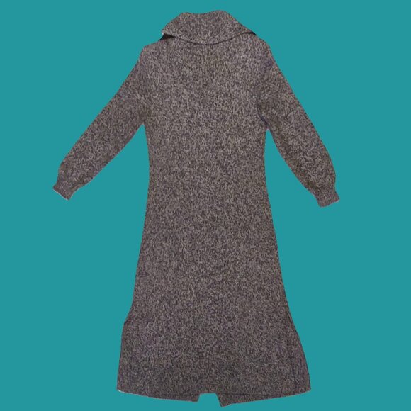 Calidad De Exportacion Baby Alpaca Long Cardigan Sweater Size M Preowned - Picture 8 of 10